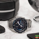 AX-1012578 N91 EDI_FICE Silver Black Blue Dial Watch.