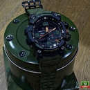 AX-1012585 N91 Mud Master Green Black Dial Solar Watch.