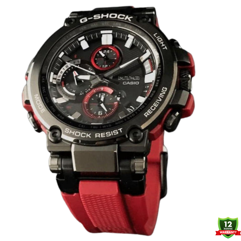 MT-G Red Black Dial Solar Watch AX-1012586 N91 Series.