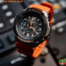 MW-1002411P Solar Pro Watch Orange & Black Model.