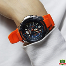 MW-1002411P Solar Pro Watch Orange & Black Model.