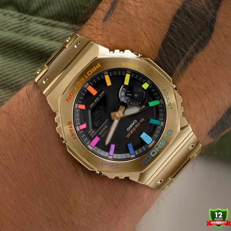 AX-1012568 N91 Silver/Golden Stainless Steel Watch.